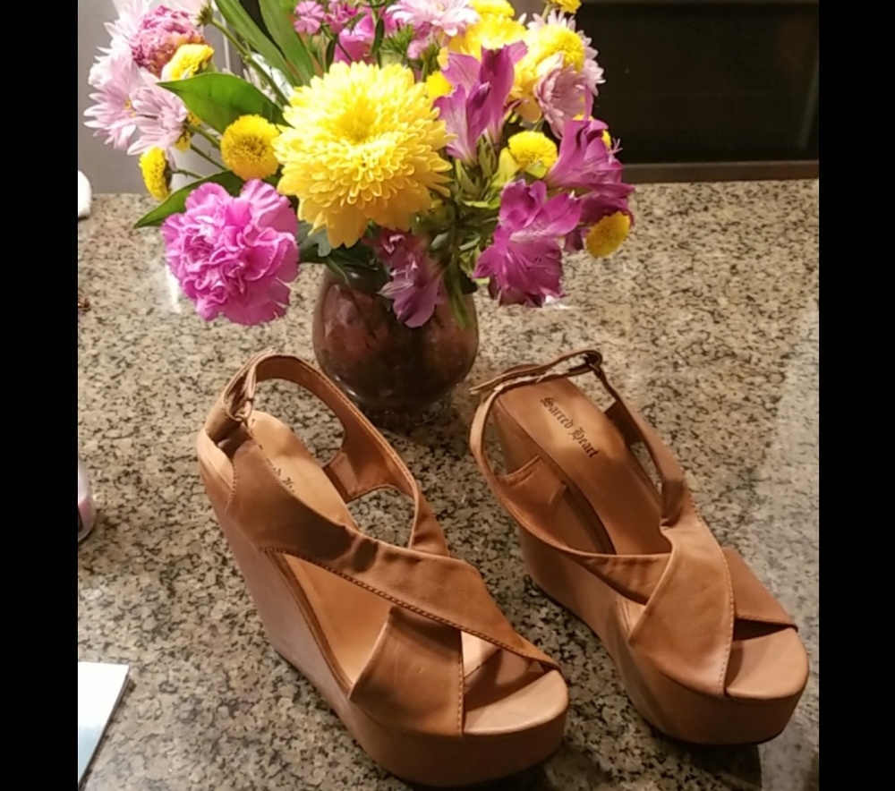 NW Brown Wedge Sandals
